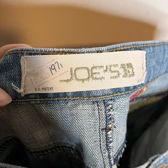 JOE'S JEANS Vintage 1971 Floral Embroidered Socialite Havens Wash Flare Sz 27 - Picture 7 of 9